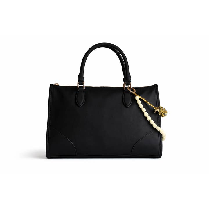 Leo & Lei - Wholesale Purse/Bag Accessory - Women's - Kenna Charm – Statement Bag Charm (Pīkake & Gold Plumeria)3