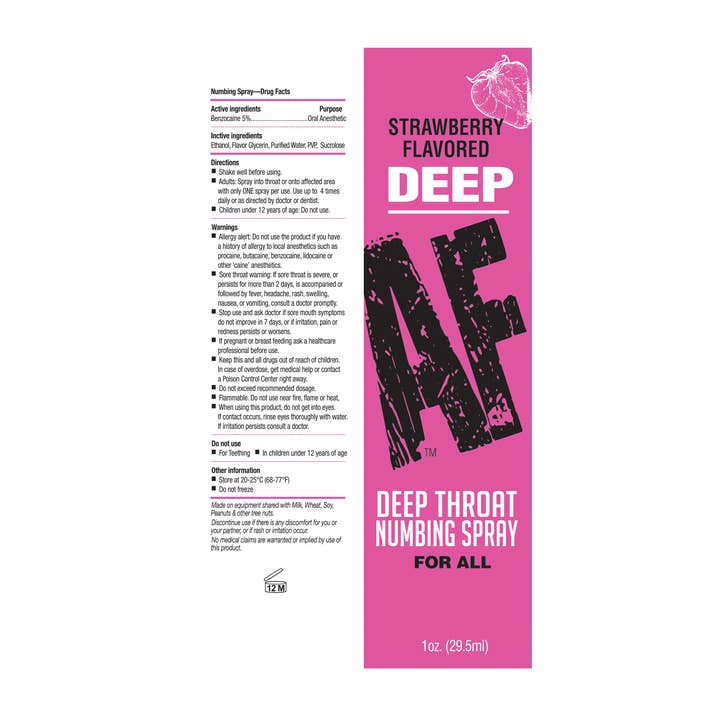 Little Genie Productions - Vente Spray pour le mal de gorge - Spray Anesthésiant Gorge Profonde - Fraise2