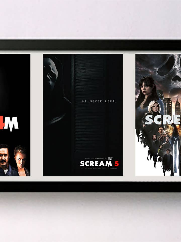 Scream 4-6 Movie Exhibition Quality Deep Frame for wholesale by Crow Butterfly Horror