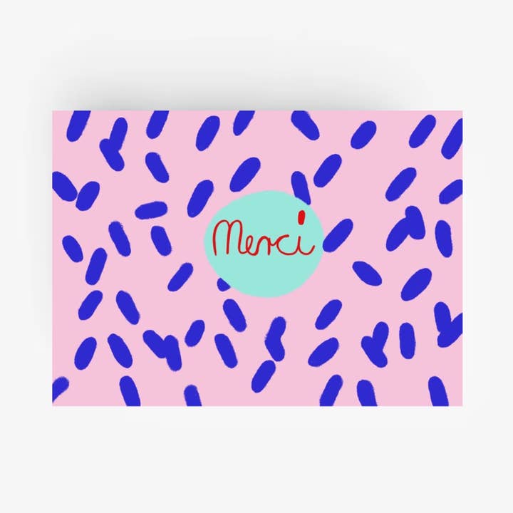 Merci Dots postkort for engroshandel hos Ute Arnold / Hej.Ibiza
