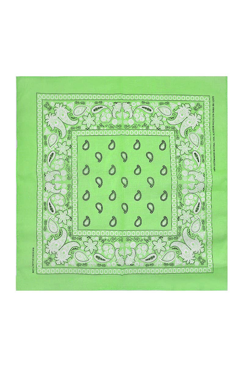 PINEAPPLE Beauty - Wholesale Bandana - Women's - Kaiser BAN-LIz Light Green Bandana - 12pcs1