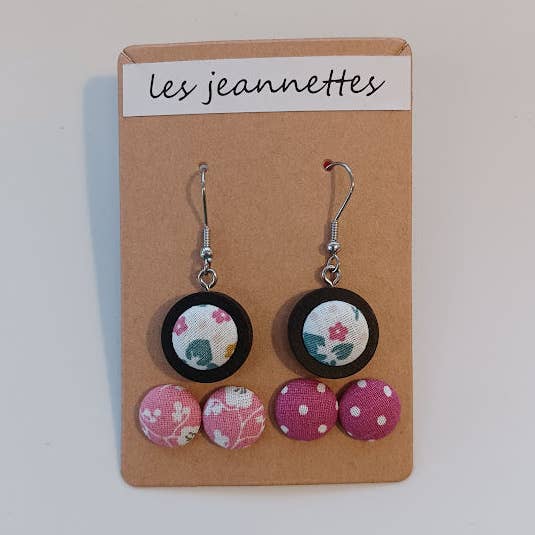 Jeannettes 18mm noires pour la vente par Bijoii