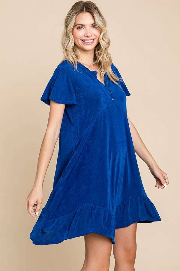 Culture Code - Wholesale Dress - Women's - CRD1501 - UNEVEN RUFFLE HEM FLARE DRESS17