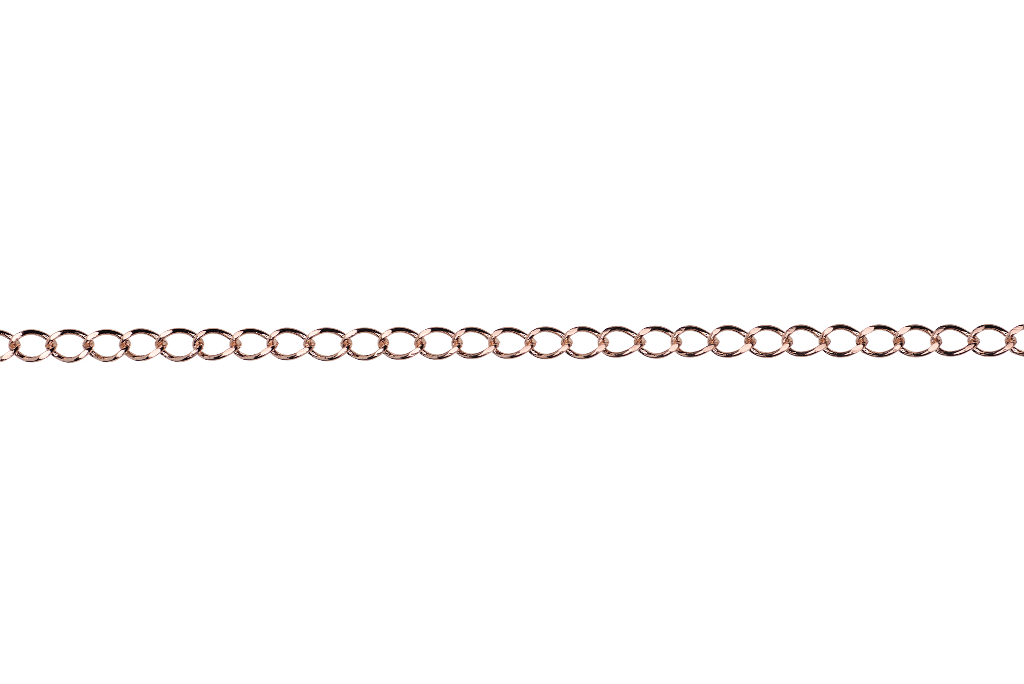 Continental Beads - Wholesale Craft Supplies - Curb Chain Size Small - Multiple Finishes Available - Measures 4mm - Sold by the Foot - CH 1505
