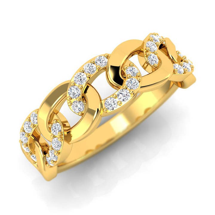 0.11 CCTW Love Vows Natural Diamond Ring in 14K Gold for wholesale by TimeLe$$ Classics