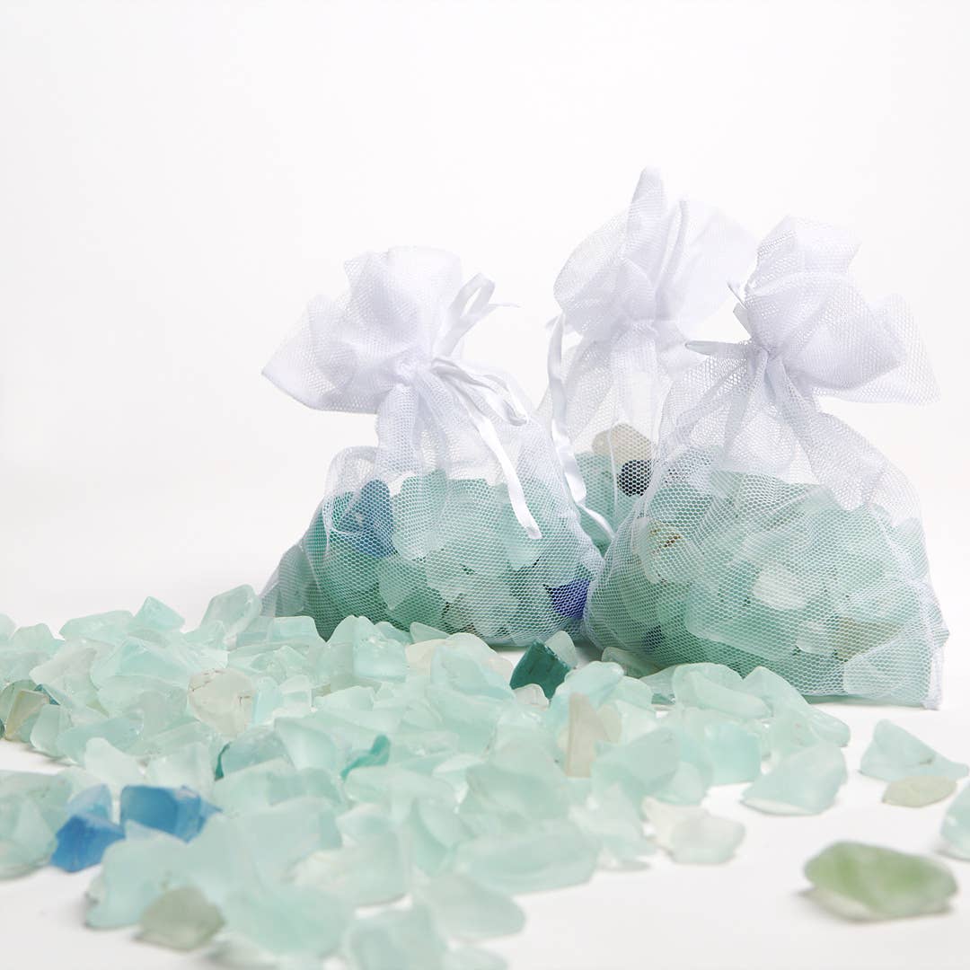Garden Age Supply - Wholesale Decorative Tabletop Object - Sea Glass in Mesh Bag 2 lbs1