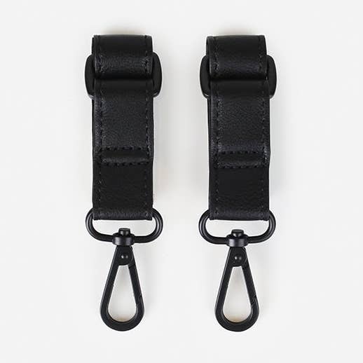 Fawn Design - Wholesale Purse Hook/Hanger - Women's - The Stroller Hooks - 2 Faux Leather Straps - Black / Black0
