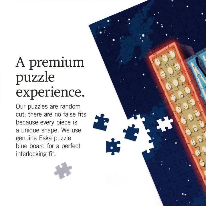 Lantern Press - Wholesale Puzzle - Adult - 1000 PIECE PUZZLE Nashville Tennessee Lithograph Hot Chicken3