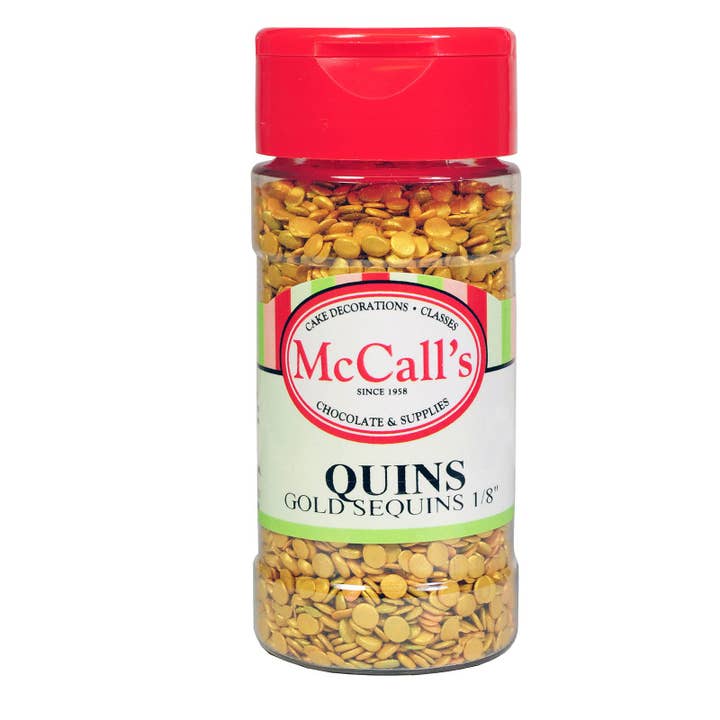 PAILLETTES DORATE QUINS 1/8" 70 G per la vendita all'ingrosso da parte di McCall's