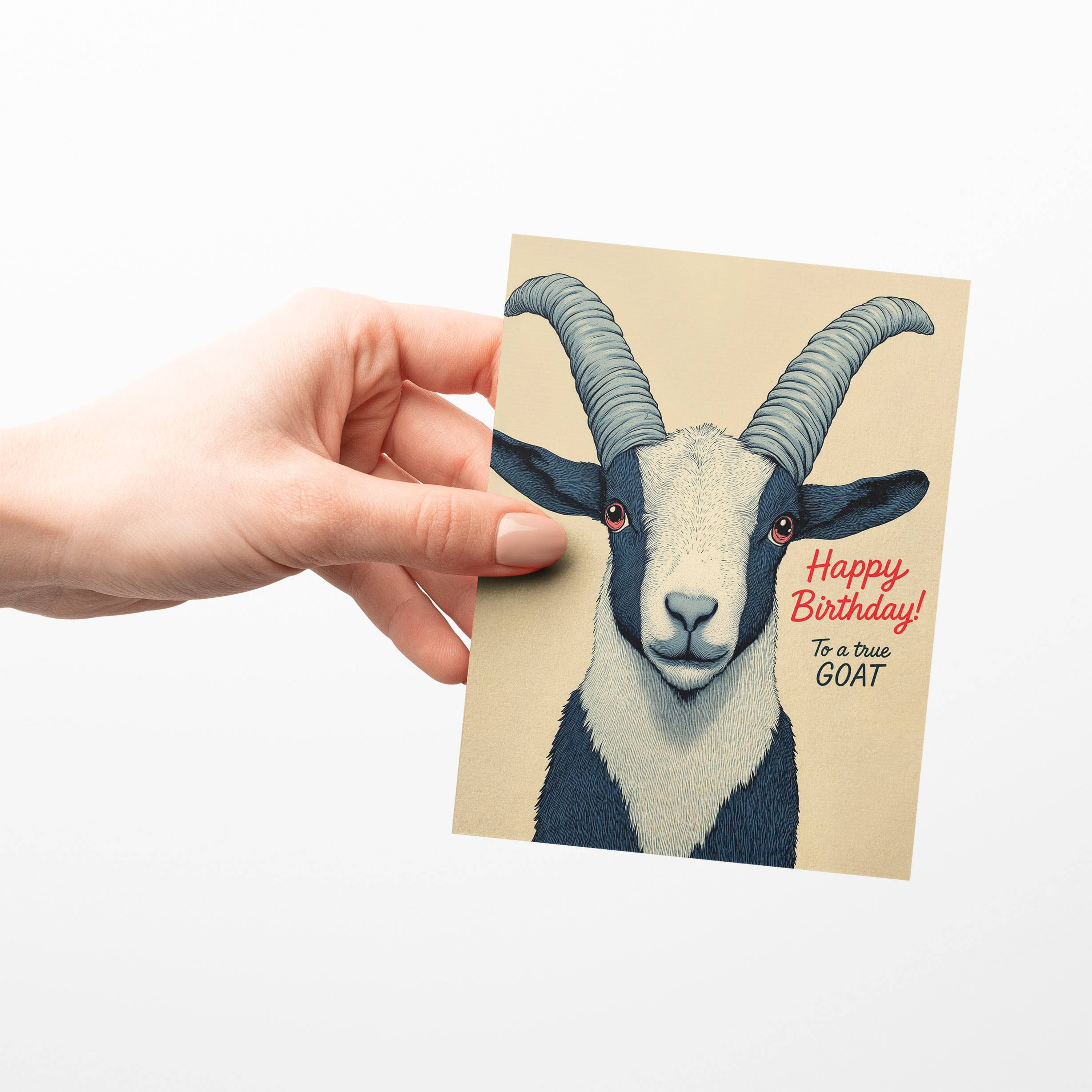Paper Slam - Wholesale Birthday Card - Happy Birthday, GOAT - A2 greeting card2