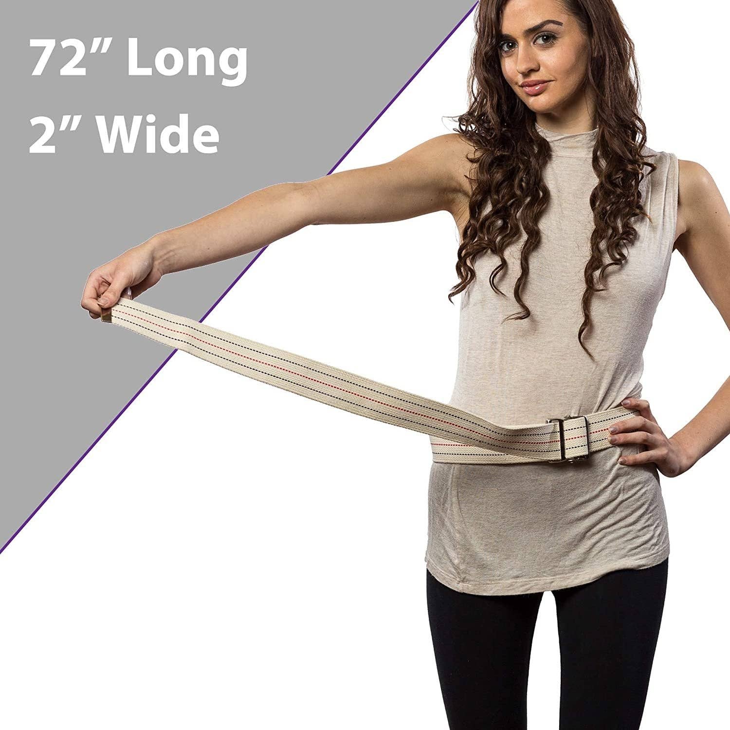 Mars Wellness - Wholesale Belt - Women's - Patient Transfer/Walking Gait Belt with Metal Buckle - Beige7