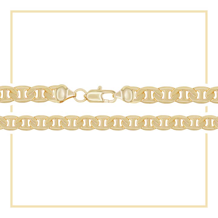 Sun Imperial - Wholesale Link & chain necklace - Mariner Chain 14K Gold Filled Bracelet 8.5" Lobster Claw1