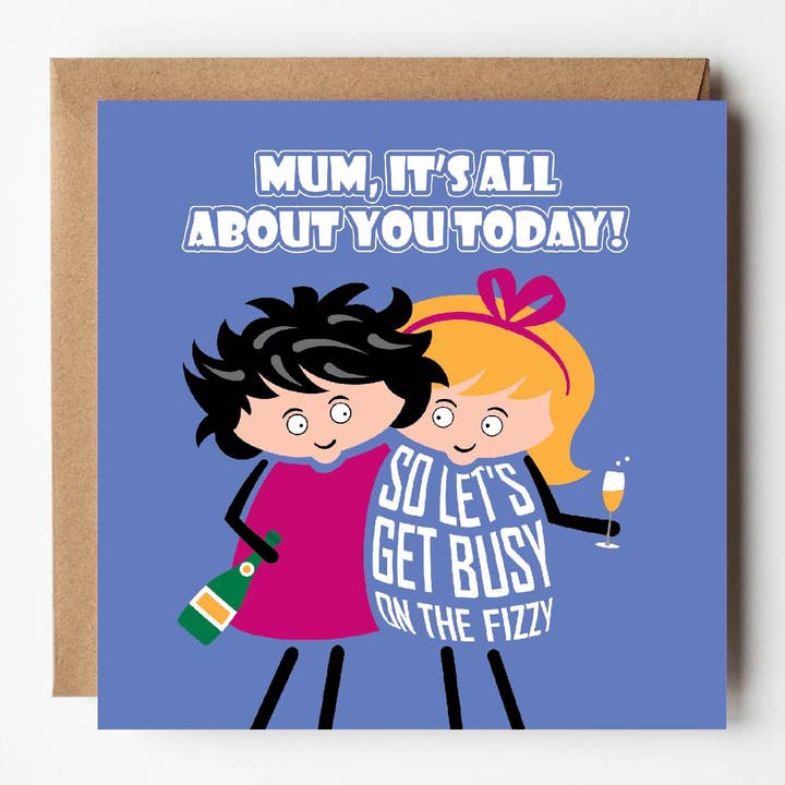 Cumpleaños de mamá linda | Día de la Madre | Espumoso | Juego de palabras con alcohol para venta al por mayor de VERSED AID