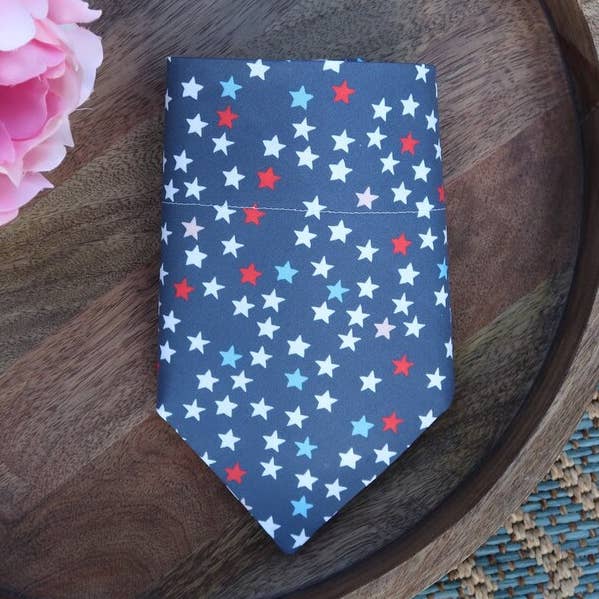 Navy Blue Star Dog Bandana for wholesale by Briggs & Rory