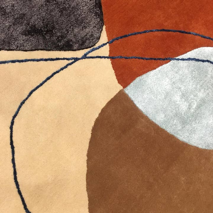 O&Ko - Wholesale Rug Pad - Living Room Rug 200X290Cm Azur Beige Handmade Rug3