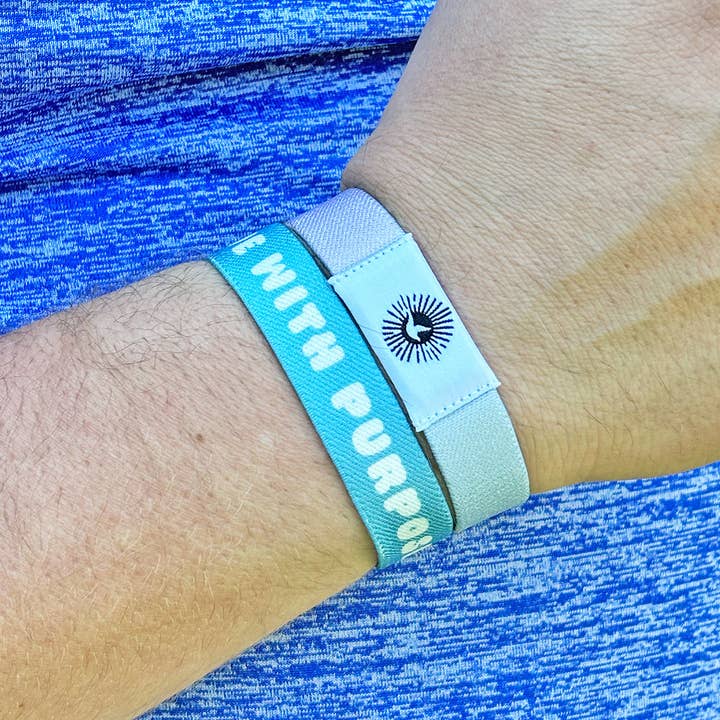 Free Luma - Wholesale Woven/Braided Bracelet - Live With Purpose NFC Positivity Bracelet