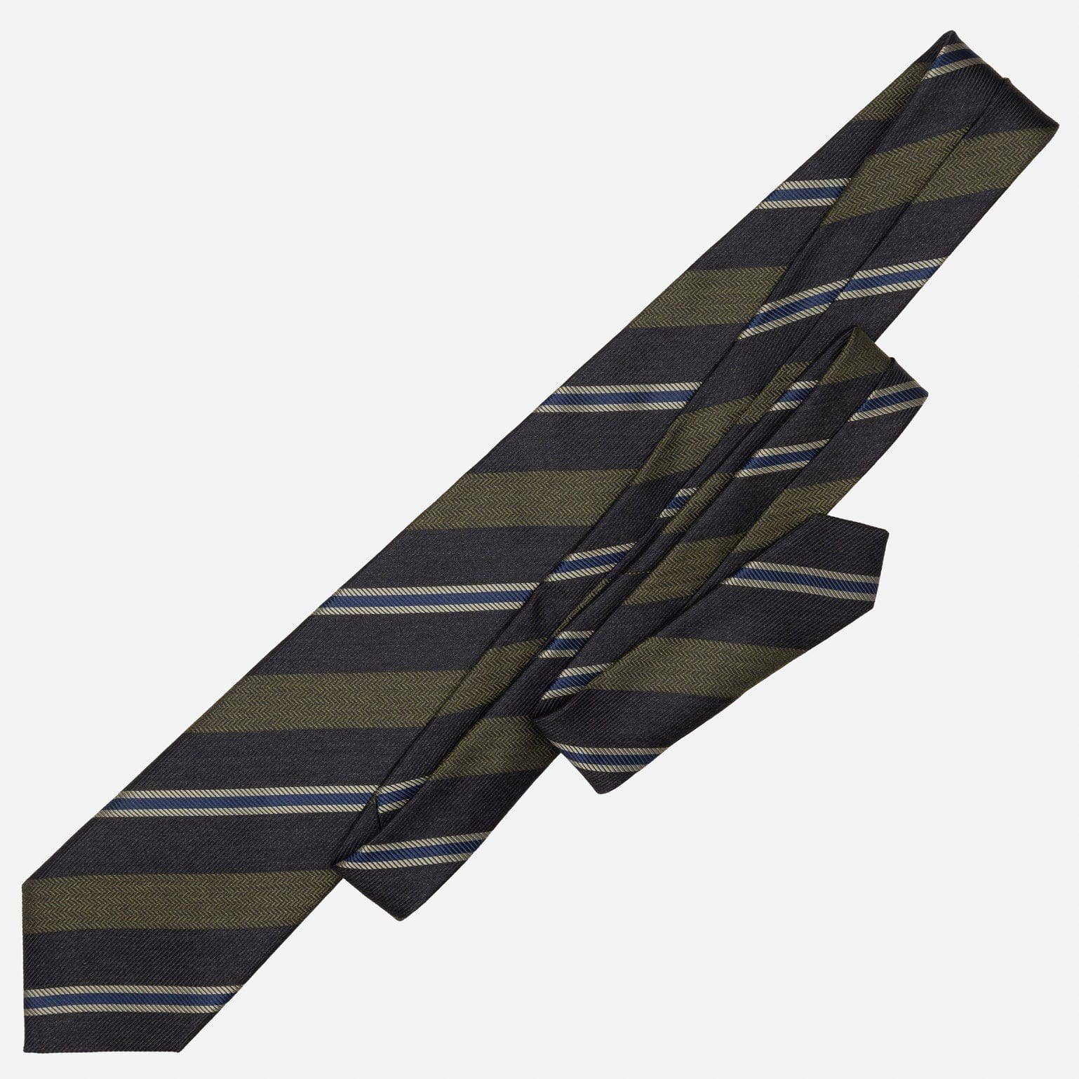 Elizabetta Made in Italy USA – wholesale Necktie – Men’s – Flaminia - Silk Jacquard Tie - Navy and Olive6