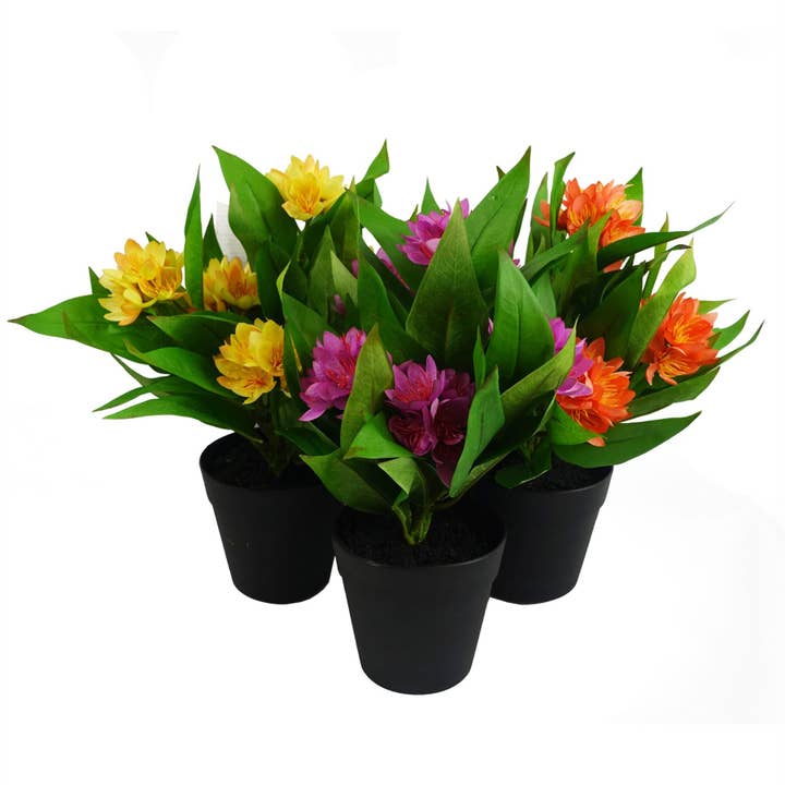 Leaf Design UK LTD - Wholesale Artificial Flowers - Leaf Design 18cm Artificial Freesia Plant Yellow Flowering