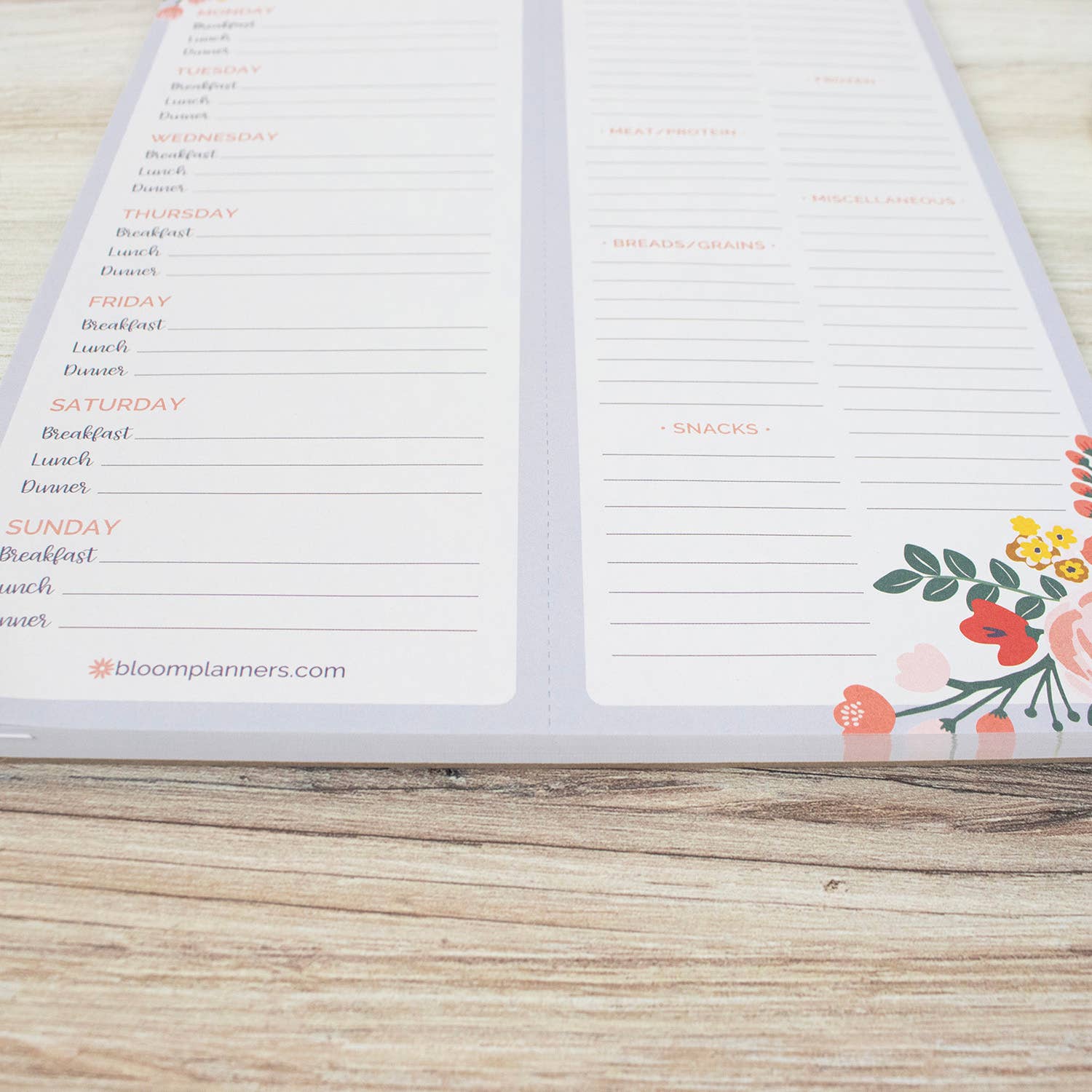 bloom daily planners - Wholesale Notepad - 8.5x11 Meal Planning & Grocery Pad6