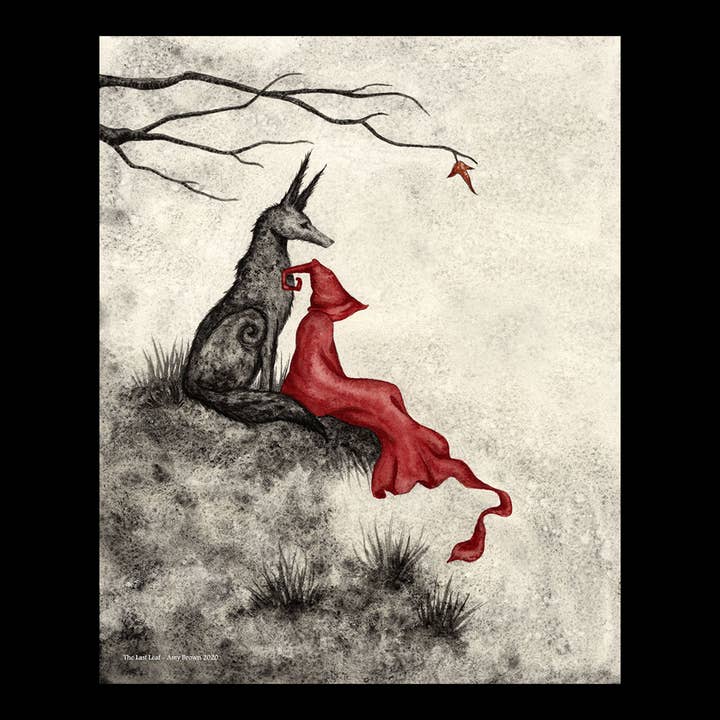 8x10 PRINT - The Last Leaf for wholesale by Amy Brown Art