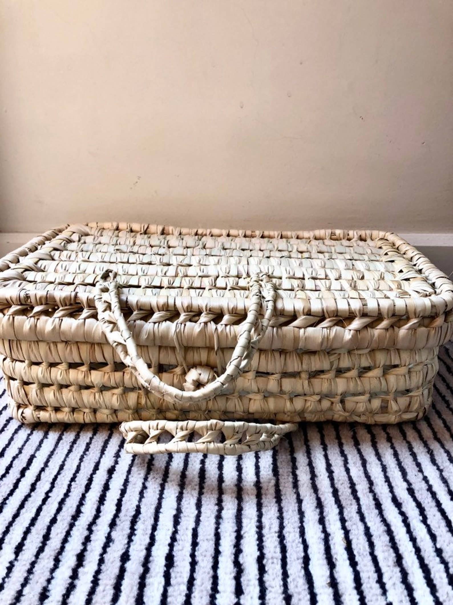 HandHappiness - Venta al por mayor Maleta - Niños - Maletas naturales de hoja de palma en 3 tamaños, incluye maleta para bebé2