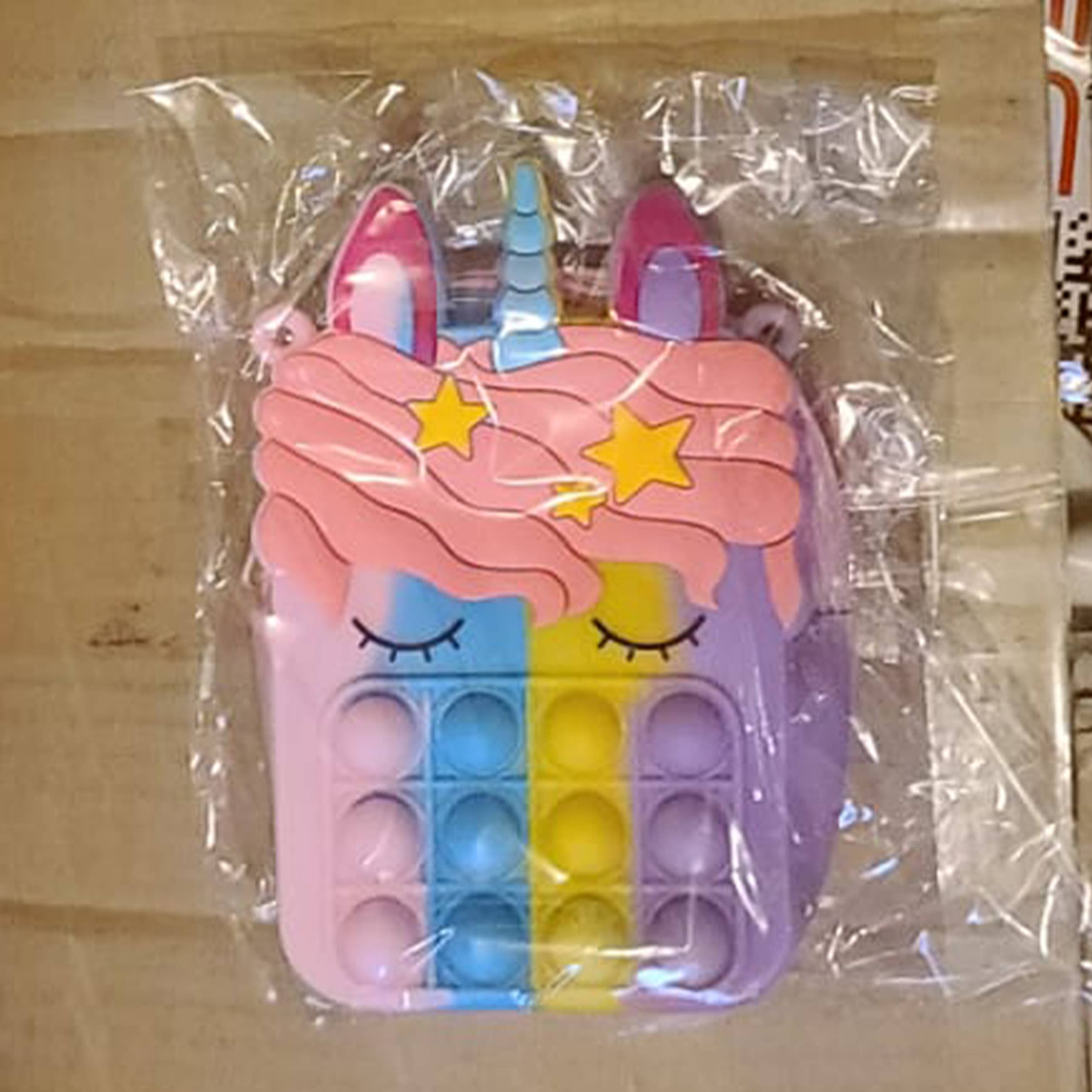 JSBlueRidge Toys – Großhandel Umhängetasche – Kinder – Einhorn Pop it Fidget Stuffer Valentinstag Mädchen Geldbörse12