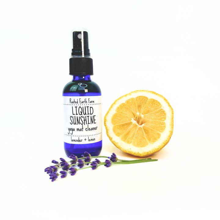 Rooted Earth Farm + Apothecary - Wholesale Yoga Mat Cleaner - Liquid Sunshine Yoga Mat Cleaner - 3 Size Options
