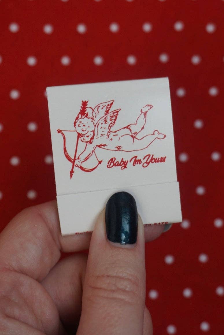 artxnikki - Wholesale Matches - “Baby I’m Yours” cupid Matchbook1