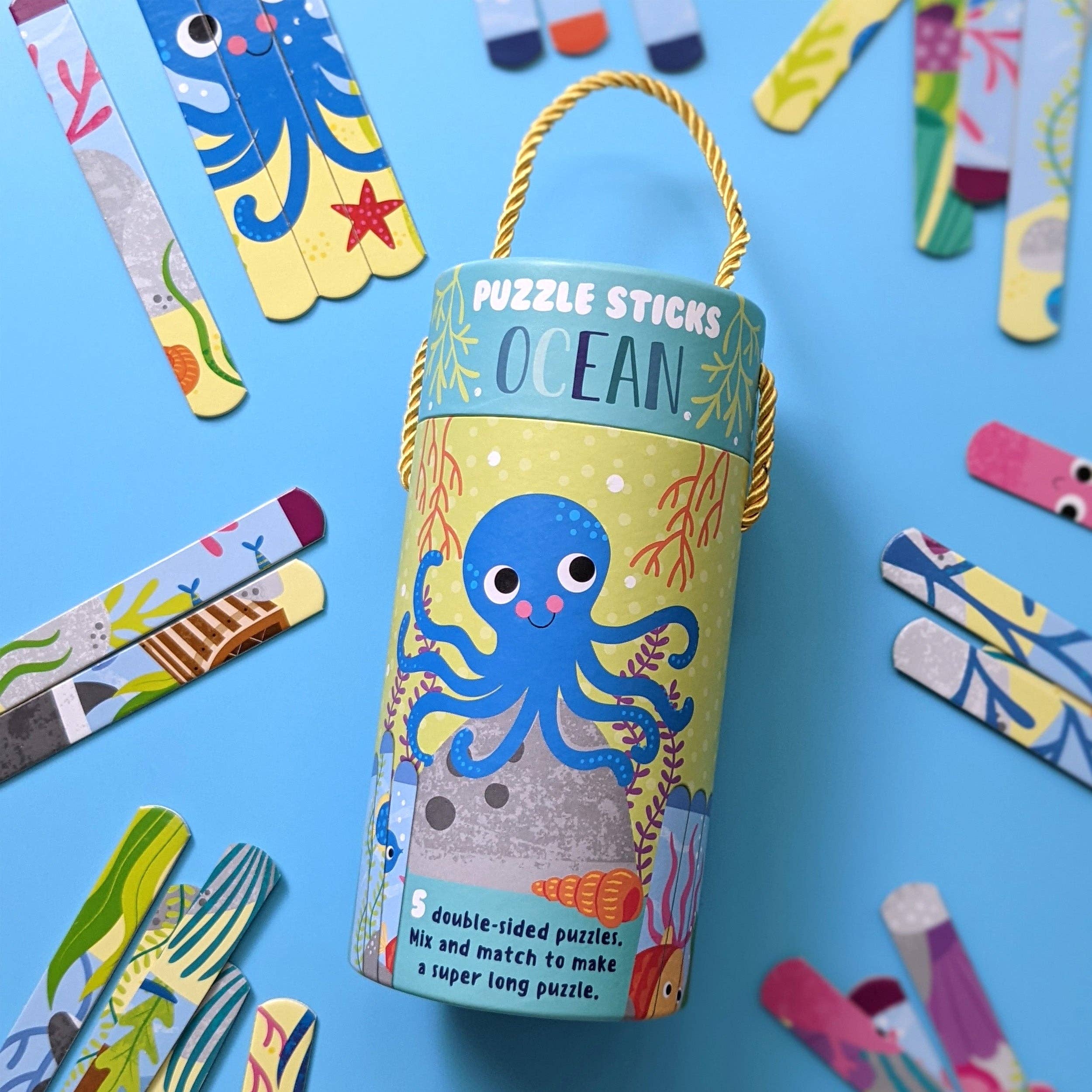 Robert Frederick Ltd - Wholesale Puzzle – Child - Ocean Lolly Stick Puzzle – Double-Sided Puzzle Fun3