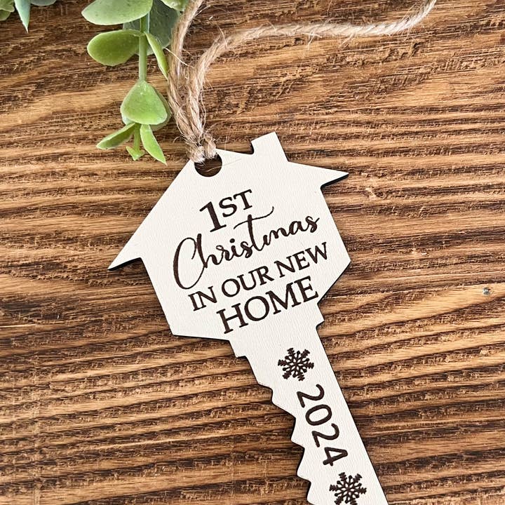 Christmas in our new home, new home ornament, relator for wholesale by Davenport Lane