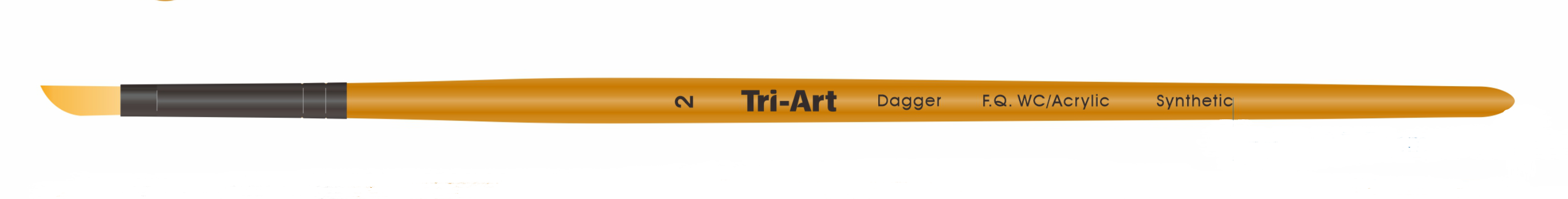 Tri-Art Mfg. - Wholesale Paint/wax brush - Tri-Art Artist Brushes - Short Synthetic - WC/Acryl - Dagger4