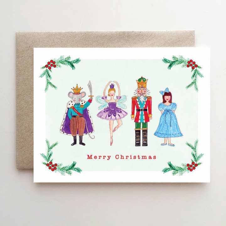 Nutcracker Ballet Holiday Card for wholesale by A v E H d e s i g n s