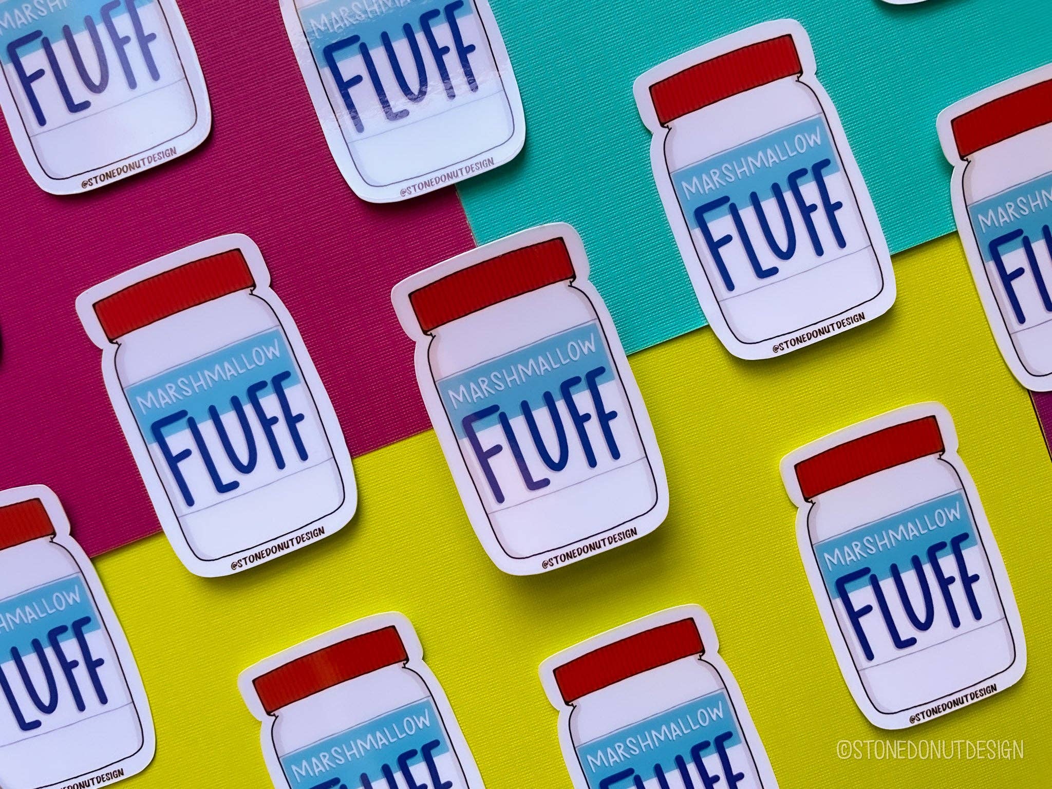 Stone Donut Design, LLC - Wholesale Sticker - Fluff Jar Vinyl Sticker3