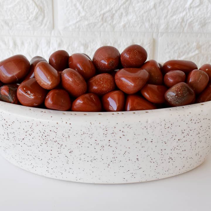Soothing Crystals - Wholesale Spiritual Stone/Crystal - 1Pc Tumbled Stones | Red Jasper | Healing Tumbled Stones5