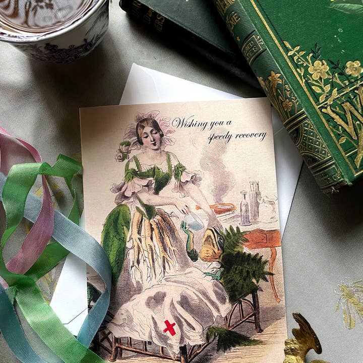 Ivory Tower Studios - Wholesale Get Well Card - "Wishing You a Speedy Recovery" 5 x 7 Get Well Folding Card2