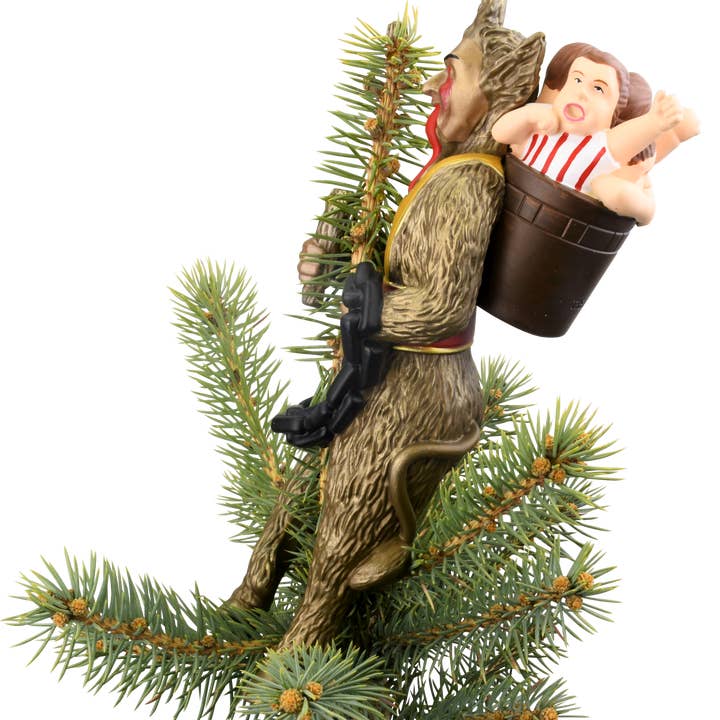 Tree Buddees - Wholesale Tree Topper - Creepy Krampus Tree Topper for Christmas or Halloween Trees - Large 10"4