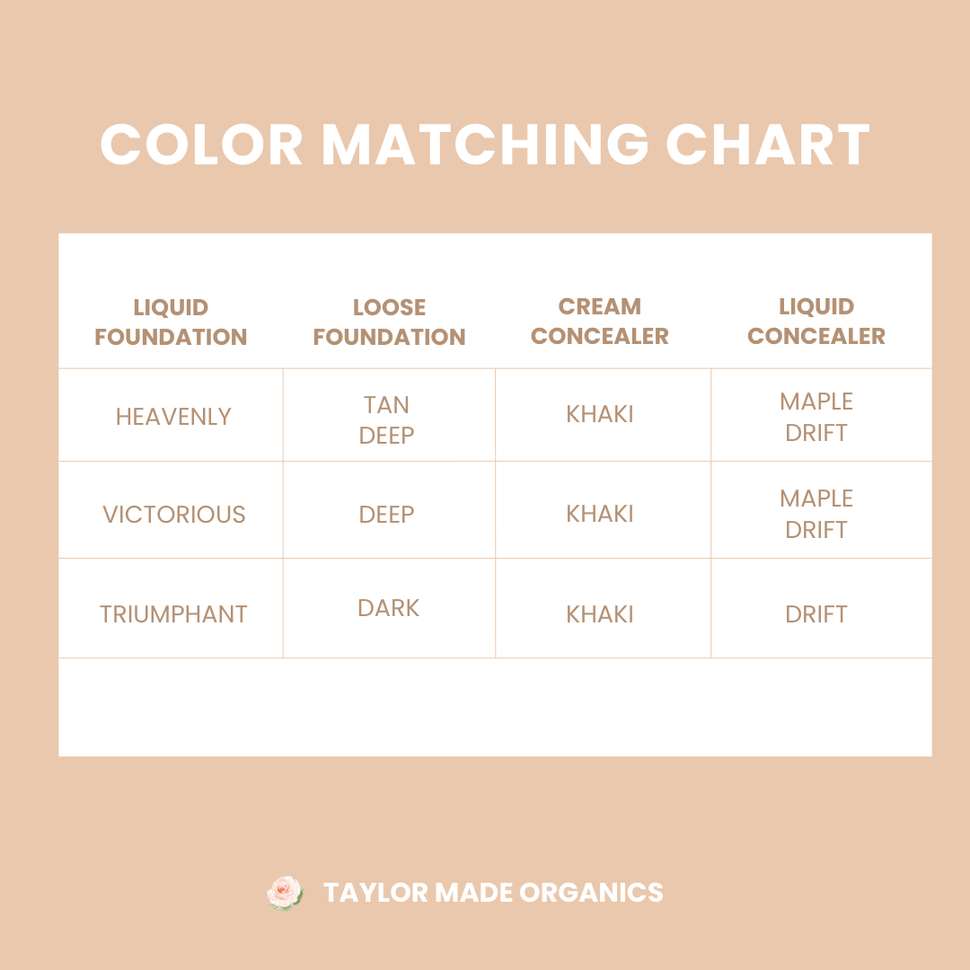 Taylor Made Organics - Wholesale Foundation - Liquid Mineral Organic Foundation –Lightweight, Clean Beauty24