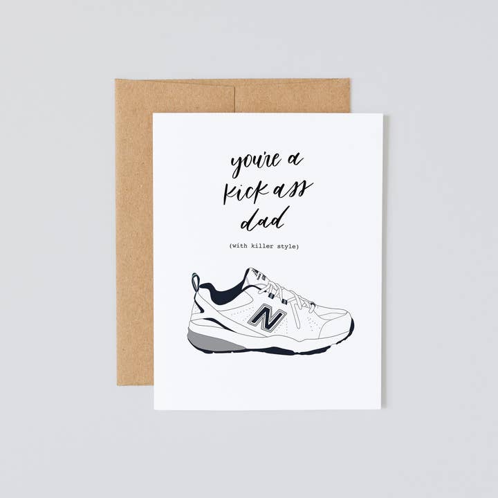 Sneaker Dad, carte pour la fête des pères pour la vente par Lady Lo Design