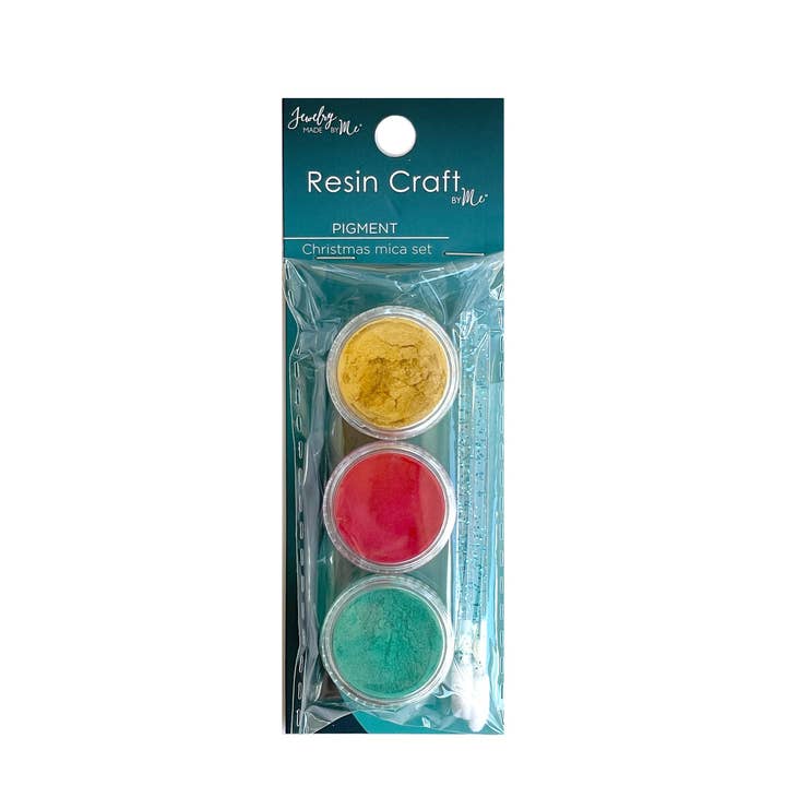 Christmas Mica Pigments with Applicators for wholesale by Jewelry Made by Me