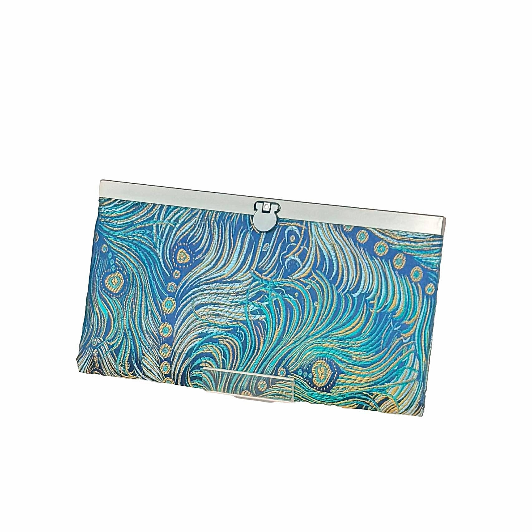 Cathayana - Wholesale Wallet - Women's - Peacock Brocade Wallet – Bi-Fold Clutch with Clasp0