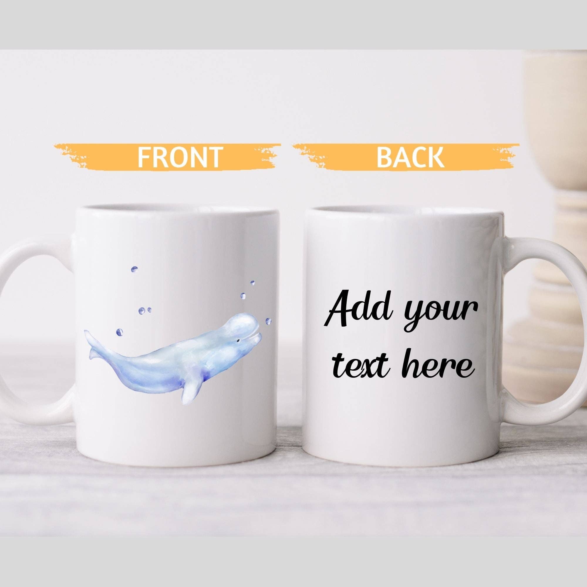 MerikaArt - Wholesale Coffee Mug - Beluga Whale Mug2