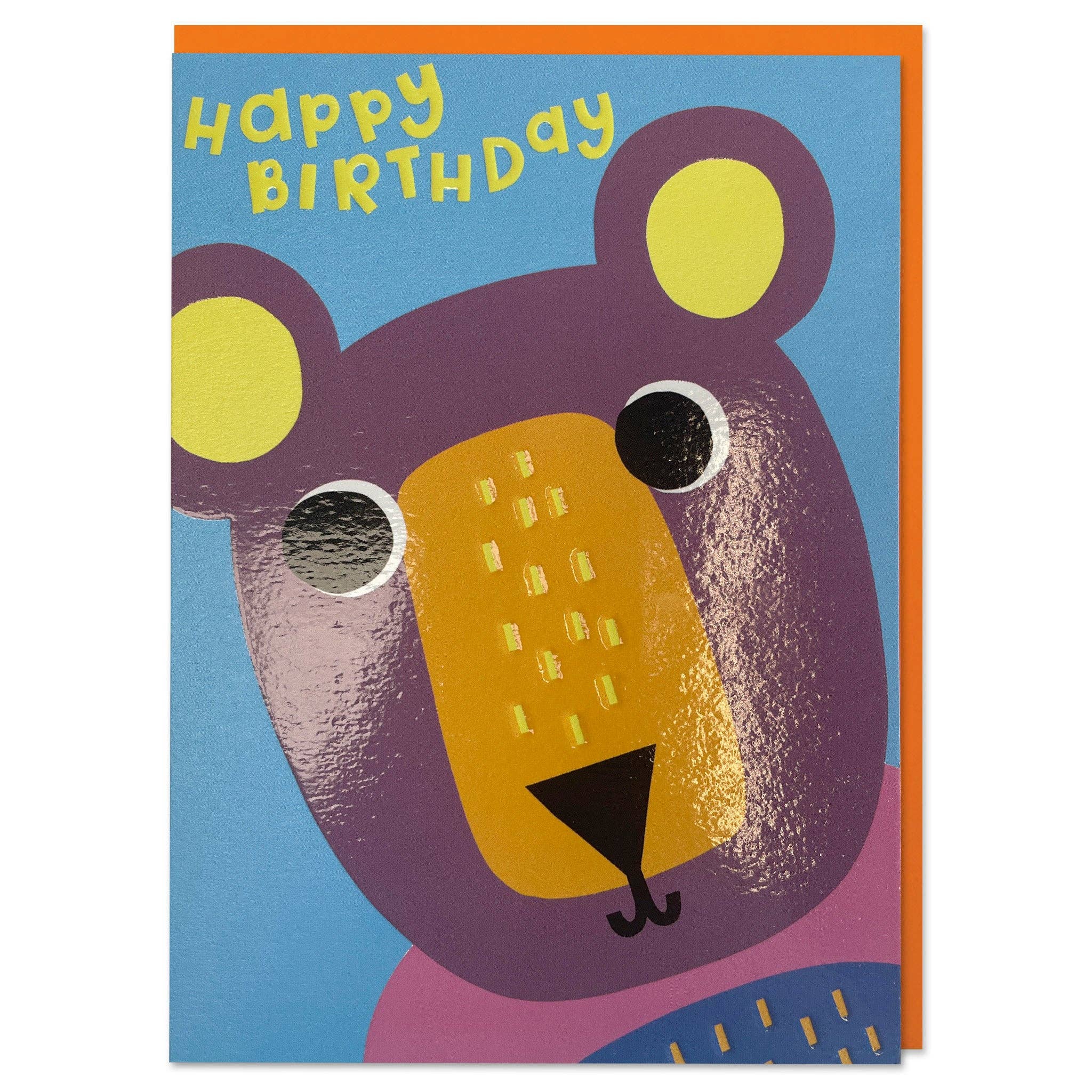 Raspberry Blossom – wholesale Birthday card – Happy Birthday - Bear (ZPD10)0
