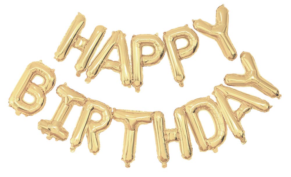 Tim&Puce Factory - Vente Ballon - BALLONS MYLAR HAPPY BIRTHDAY OR2