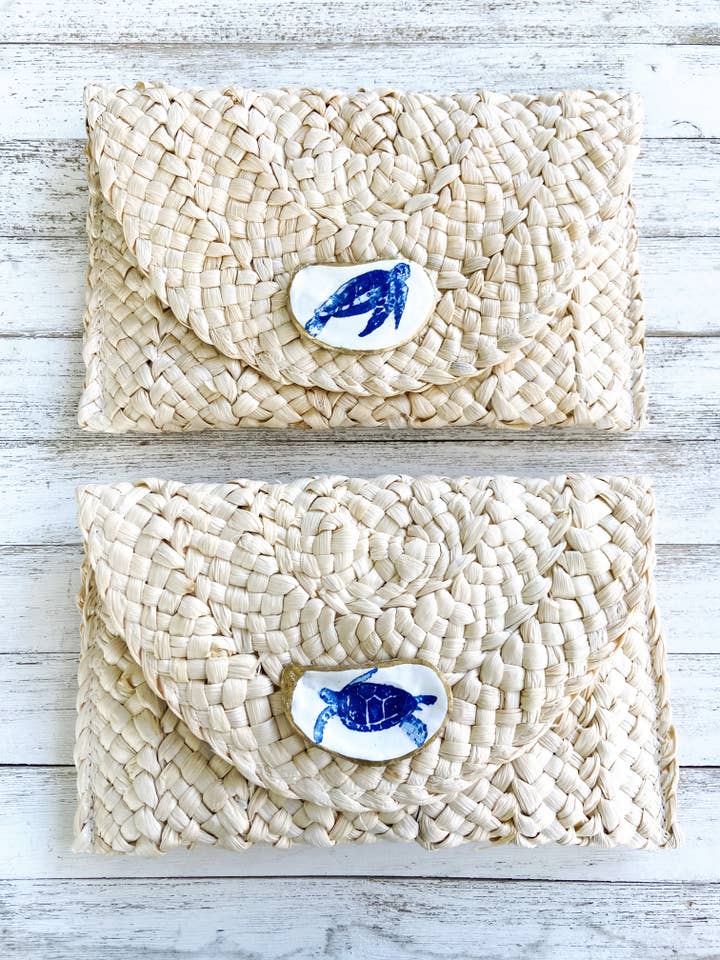 Sea Turtle Oyster Shell Clutch for wholesale by Made on Maidstone