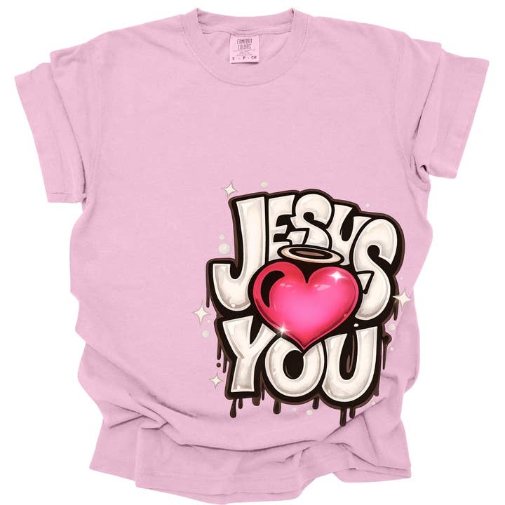 Jesus Loves You | Adult Unisex Tee for wholesale by Made By Yen