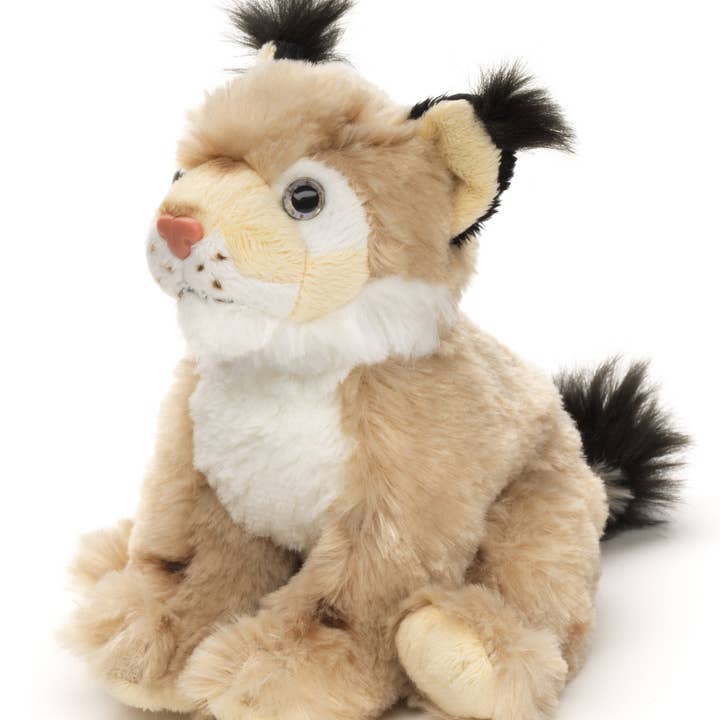 Uni Toys - Wholesale Stuffed/Plush Toy - Kids & Baby - Lynx, sitting - 16 cm (length) - cuddly/plush toy0