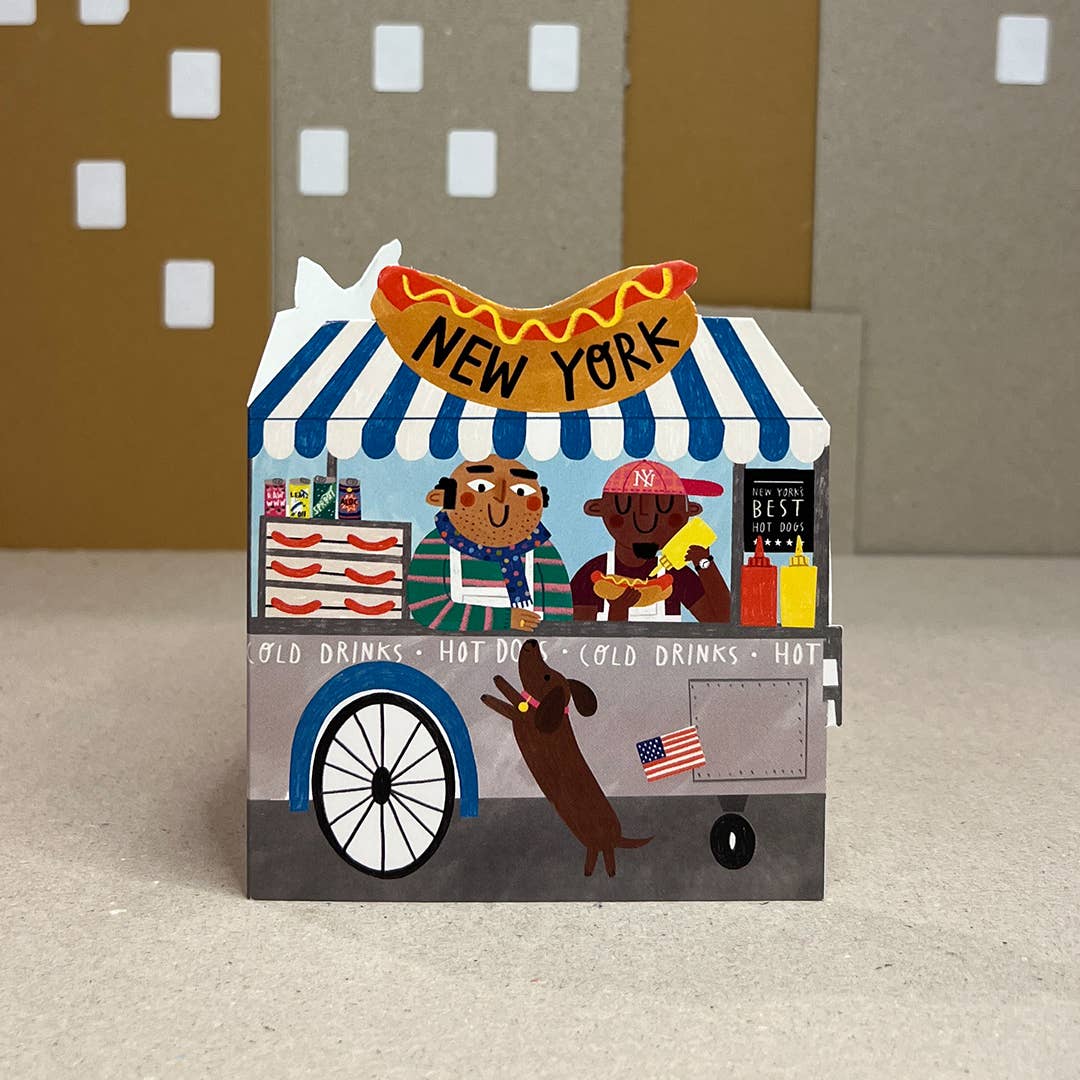 Jolly Awesome - Wholesale Gewone wenskaart - NEW YORK HOT DOG A6-kaart