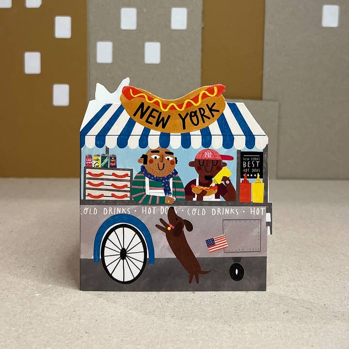 Jolly Awesome - Wholesale Everyday Greeting Card - NEW YORK HOT DOG A6 Card