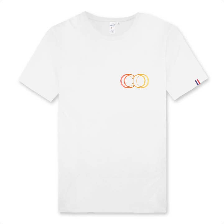 T-Shirt Homme Infinite Orange Made in France - Ecokif Infinite pour la vente par Ecokif