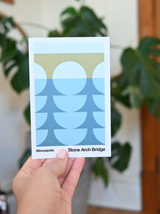 Cartolina | Stone Arch Bridge | Minneapolis per la vendita all'ingrosso da parte di Little Dipper Art